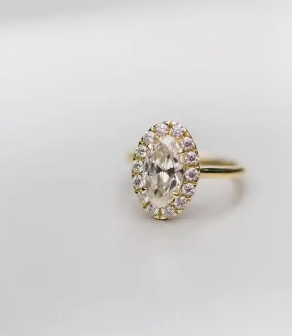 4ct oval 12x7mm with Halo