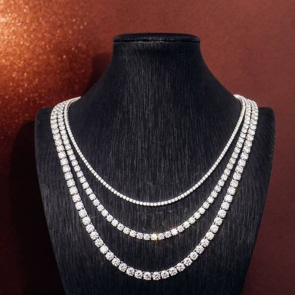 Moissanite Tennis Necklace - Image 4