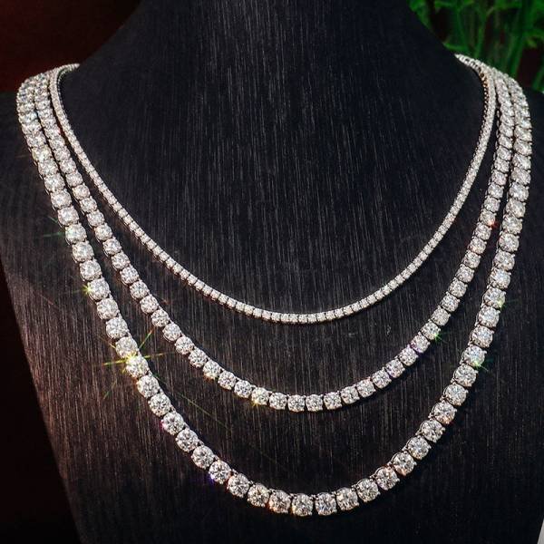 Moissanite Tennis Necklace