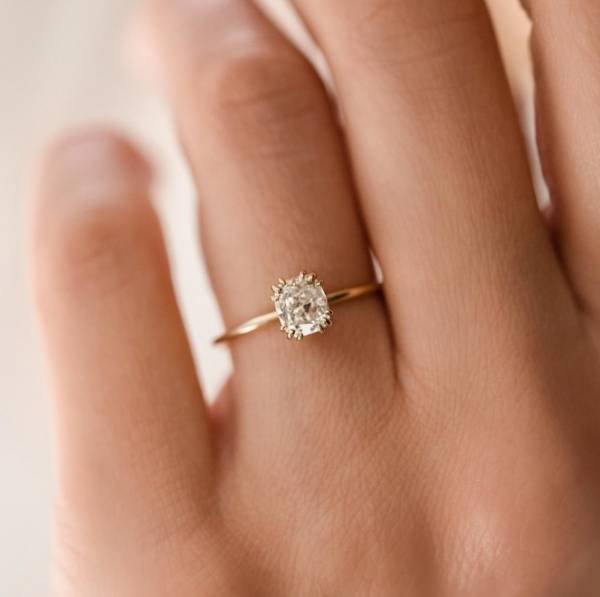 0.5Carat 12-Prong Princess Moissanite Cut