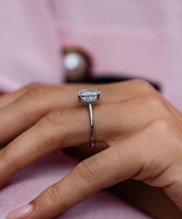 3.Ct Crushed Ice Cushion Shape Moissanite - Image 4