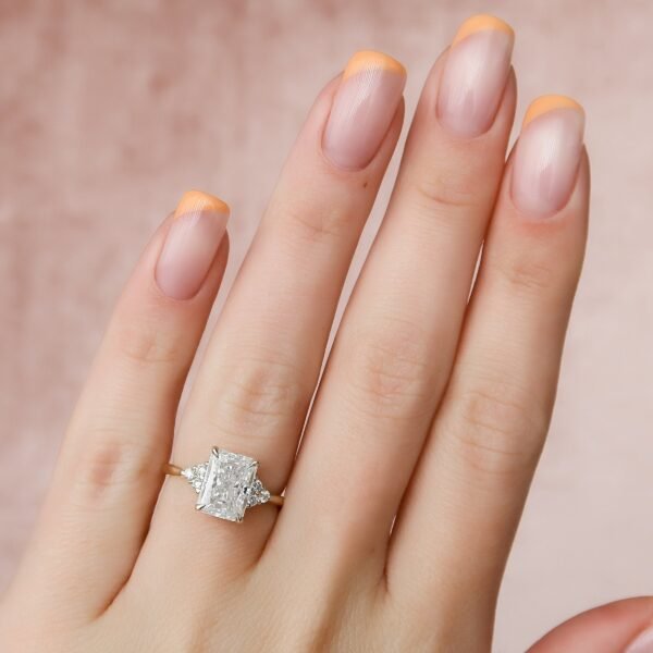 3ct Radiant with Accent Stones - Image 3