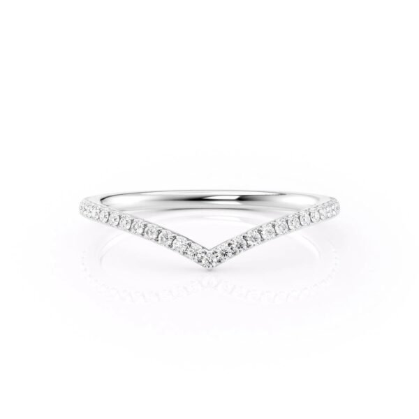 1.5mm Chevron Wedding Band