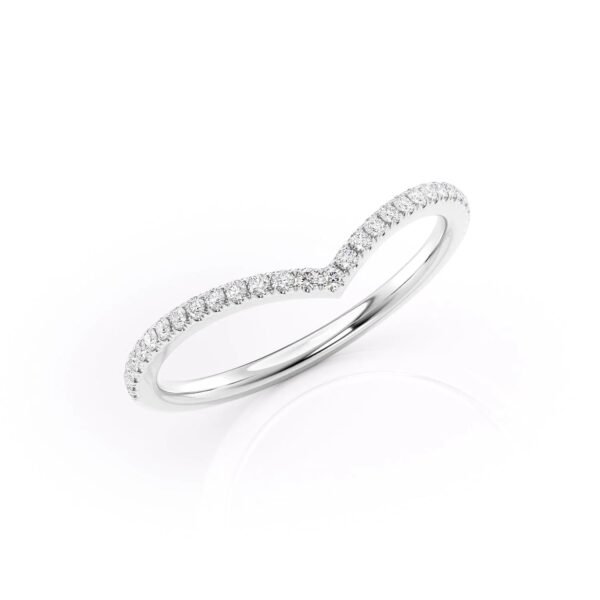 1.5mm Chevron Wedding Band - Image 2