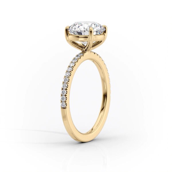 2.5ct Oval Solitaire With Half Eternity Pavé Band - Image 2