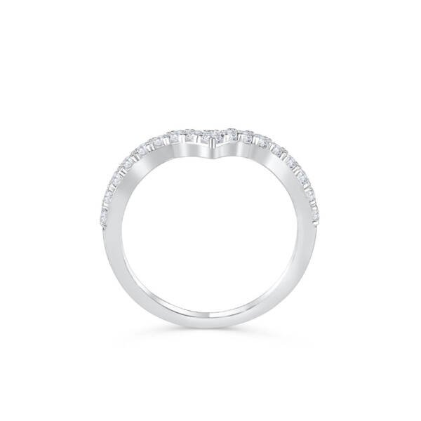 V Stacking Pavé Band - Image 3