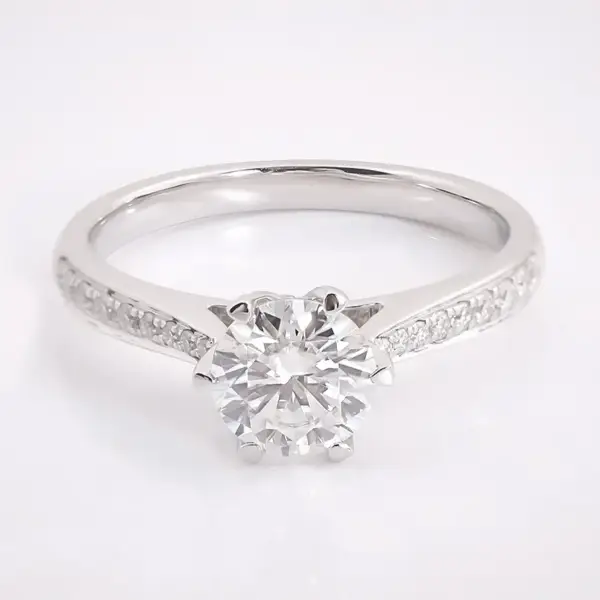 Classic 6-Prong 1ct Moissanite Engagement Ring - Image 3