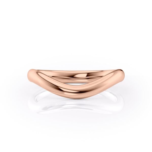 Plain Curved Wedding Band - Image 3
