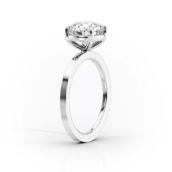 2.5ct Oval 4 Claw Solitaire Ring - Image 6