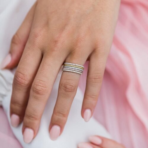 1.8mm Moissanite Eternity Band