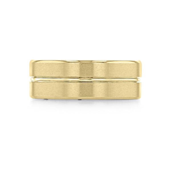 Men's Brushed Finish Classic Wedding Band - Image 3