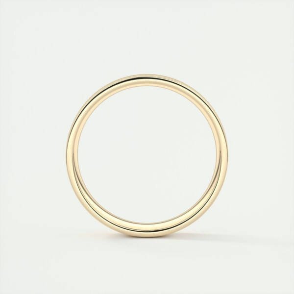 5mm Polished Finish Regular Yellow Gold Men's Band - Image 4