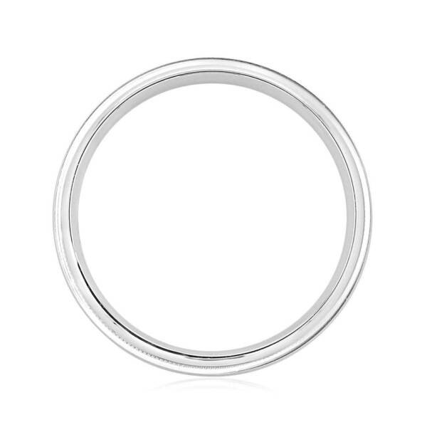 Sandpaper Finish Classic Men's Wedding Band - Image 3