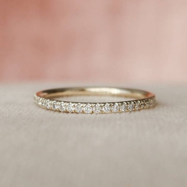 1.50CT Oval Cut Moissanite Halo Eternity Bridal Engagement Ring Set - Image 7