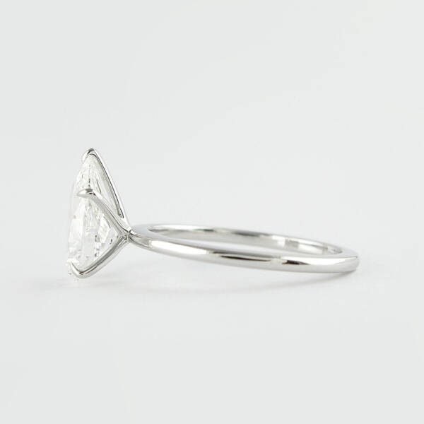 1.50CT Pear Cut 5 Prongs Moissanite Solitaire Engagement Ring - Image 4