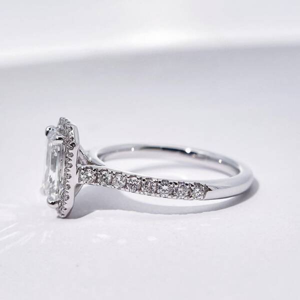 2ct Emerald Lab-Grown Diamond Engagement Ring - Image 2