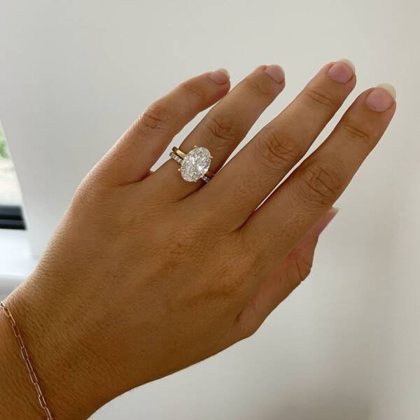 3ct Oval Lab-grown Diamond Engagement Ring - Image 5