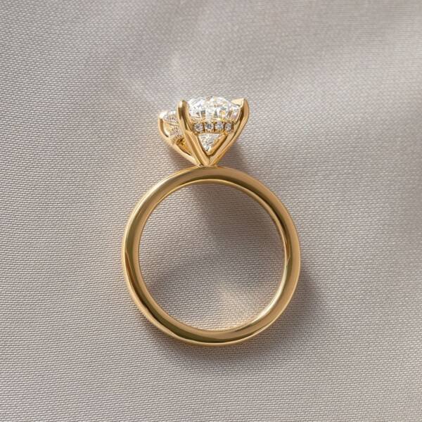 3ct Oval Lab-grown Diamond Engagement Ring - Image 2