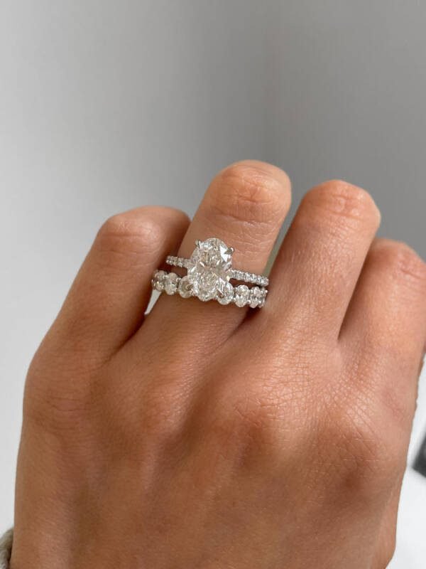 Oval Moissanite Eternity Band - Image 4