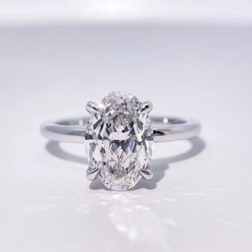 2.03ct Oval Brilliant Lab-grown Diamond Engagement Ring
