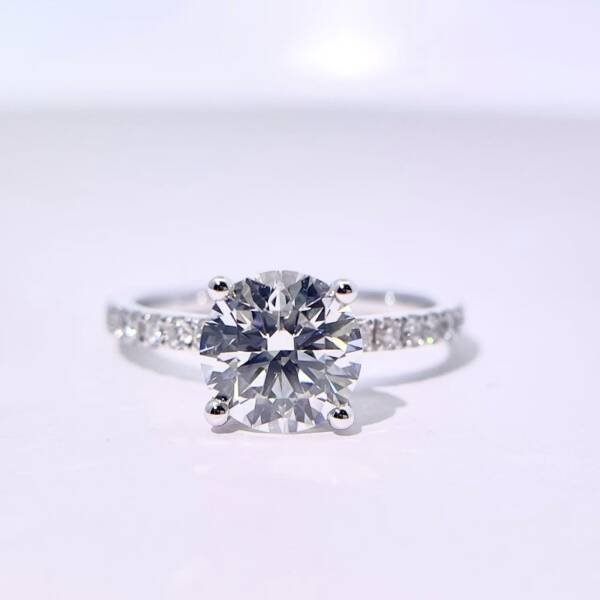 1.32ct Brilliant Round Lab-grown Diamond Engagement Ring - Image 6