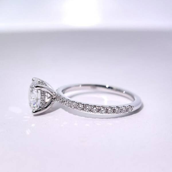 1.32ct Brilliant Round Lab-grown Diamond Engagement Ring - Image 7